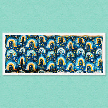 Load image into Gallery viewer, Lupin-filled hot or cold back and long pack period, endo  & back pain, or inflammation –  boho rainbow teal cotton print