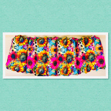 Load image into Gallery viewer, Lupin-filled hot or cold back and belly belt for period pain, endo pain, or inflammation – Western Floral cotton print