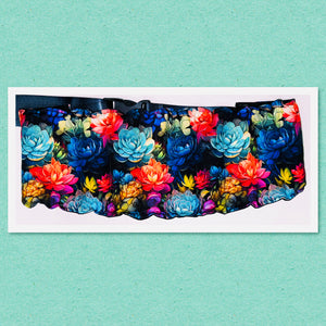 Back & Belly Belt - Neon Succulents