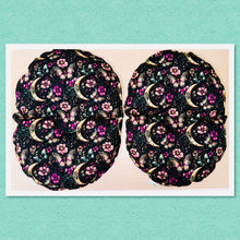 Load image into Gallery viewer, Lupin-filled hot or cold back and knee pain or inflammation – butterfly moon cotton fabric
