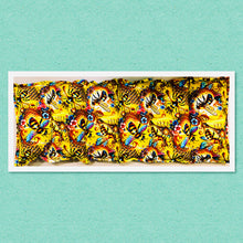 Load image into Gallery viewer, Lupin-filled hot or cold back and long pack period, endo  &amp; back pain, or inflammation –  queen bee yellow cotton fabric
