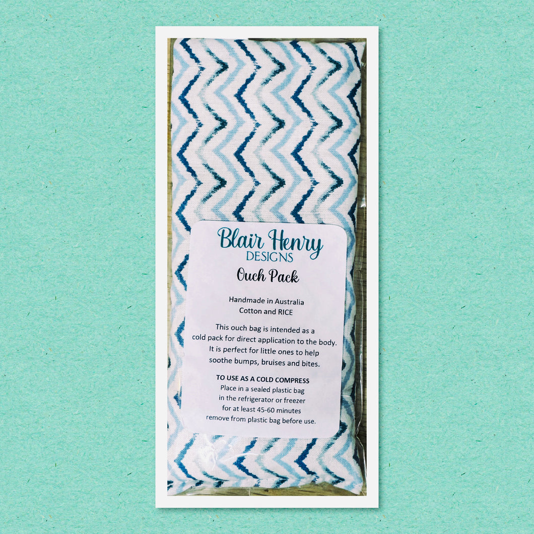 Ouch Packs (Cold) - Blue Chevron