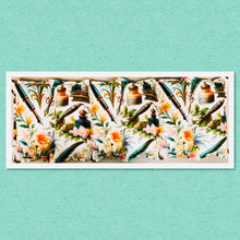Load image into Gallery viewer, Lupin-filled hot or cold back and long pack period, endo  &amp; back pain, or inflammation –  ink &amp; Quill floral cotton print
