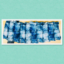 Load image into Gallery viewer, Lupin-filled hot or cold back and belly belt for period pain, endo pain, or inflammation – denim print cotton print
