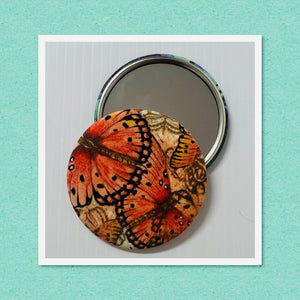 Fabric Mirror - Monarch Butterflies 1